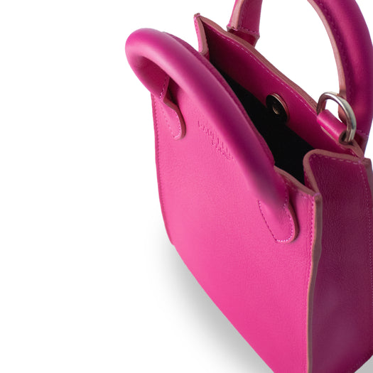 Ernest - Mini sac en cuir fuchsia, porte téléphone - Paul Bertin Paris